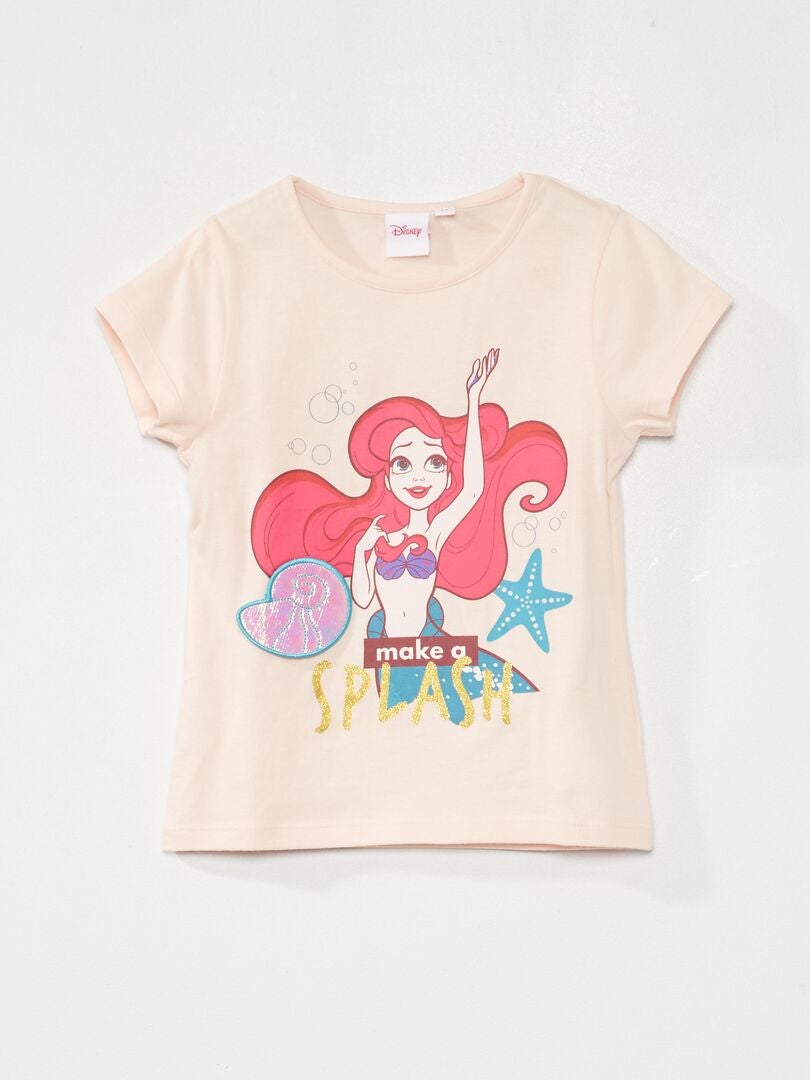 T-shirt 'Ariël, de kleine zeemeermin' 'Disney' roze - Kiabi