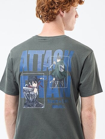 T-shirt 'Attaque des titans' en coton