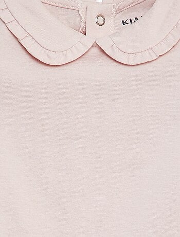 T-shirt avec col claudine