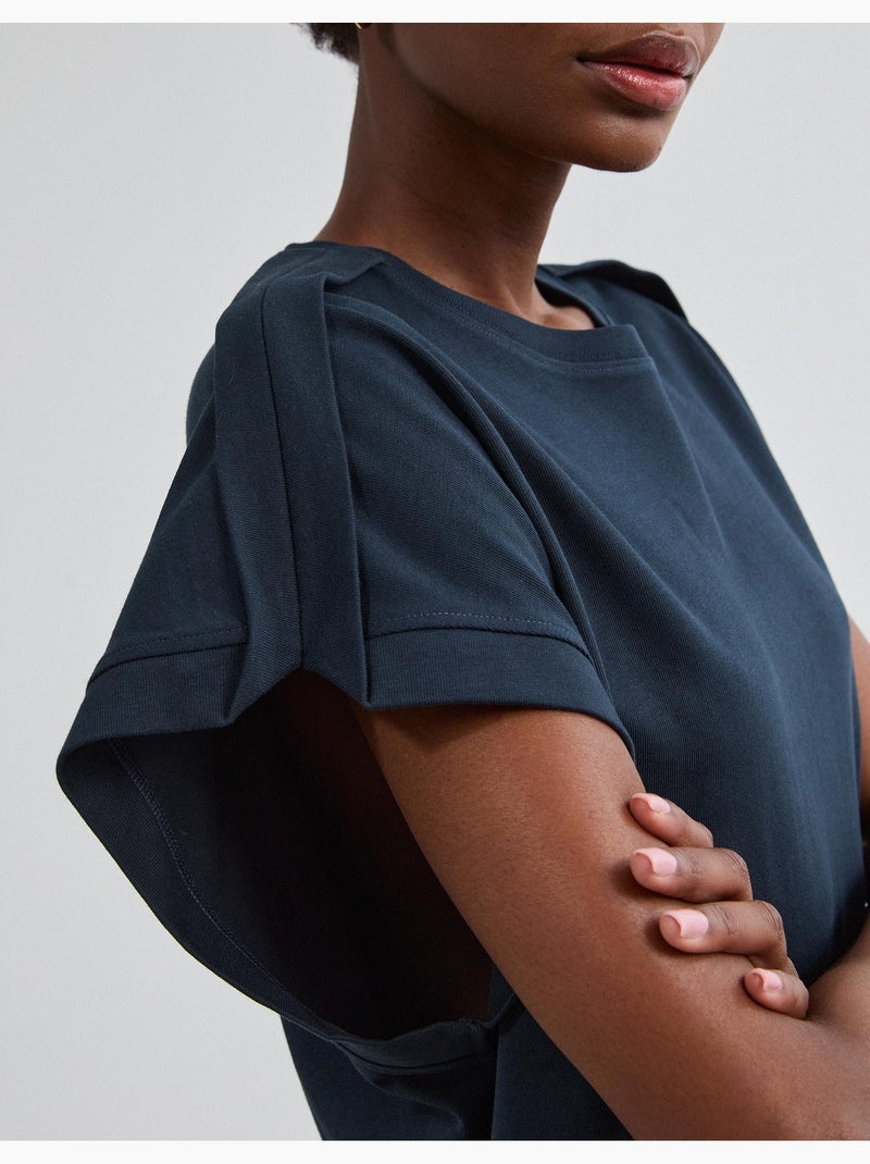 T-shirt avec des détails, mo fashion Bleu - Kiabi