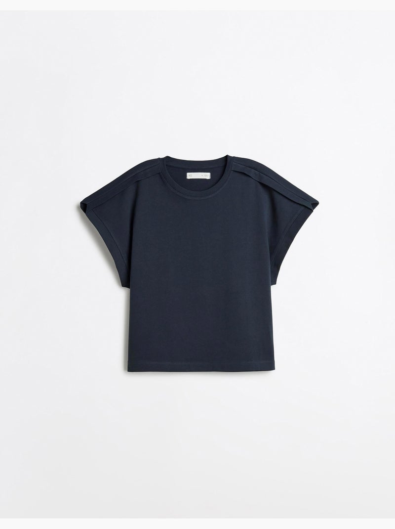 T-shirt avec des détails, mo fashion Bleu - Kiabi