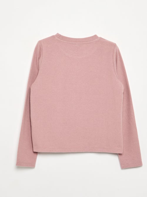 T-shirt avec détails en perles - Kiabi