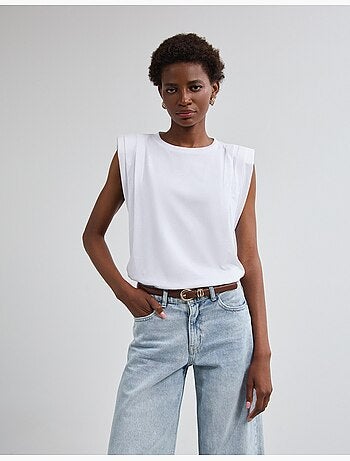 T-shirt avec épaulettes, mo fashion