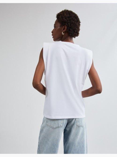 T-shirt avec épaulettes, mo fashion - Kiabi
