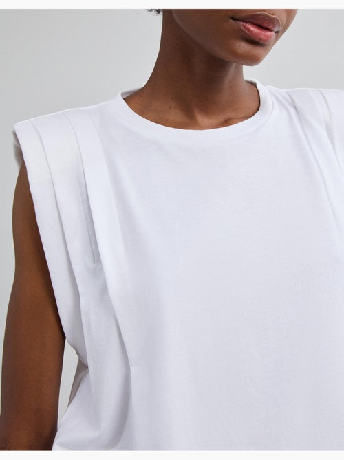 T-shirt avec épaulettes, mo fashion - Kiabi