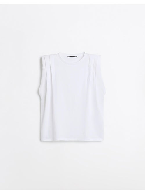 T-shirt avec épaulettes, mo fashion - Kiabi