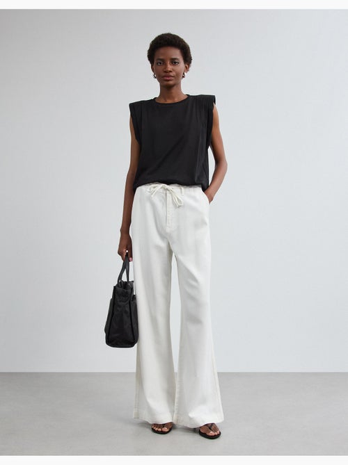 T-shirt avec épaulettes, mo fashion - Kiabi