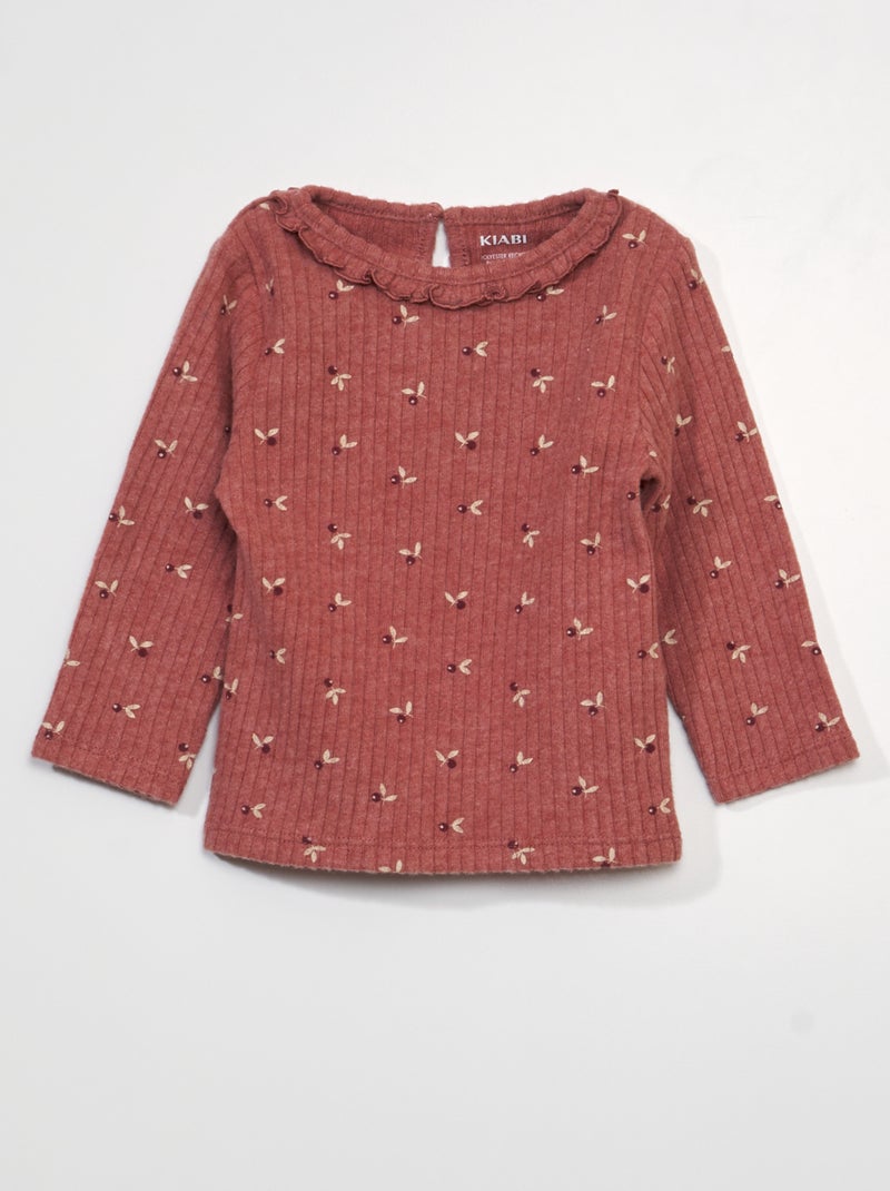 T-shirt avec imprimé Rouge - Kiabi