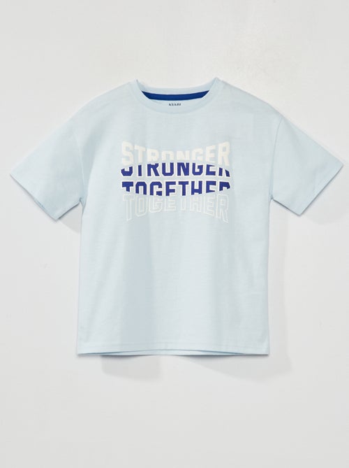 T-shirt avec message - Kiabi