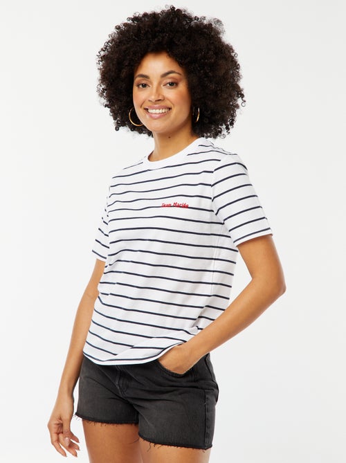 T-shirt avec message EVJF - Kiabi