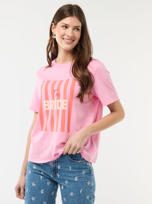 T-shirt avec message EVJF - Kiabi