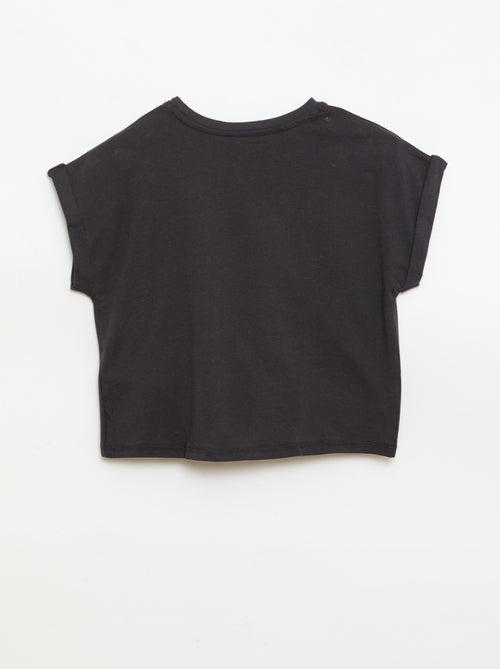 T-shirt avec nœud à la taille - Kiabi