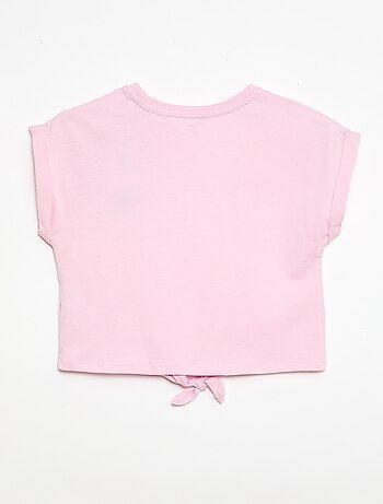 T-shirt avec nœud à la taille