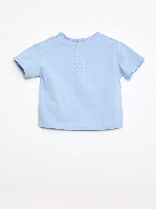 T-shirt avec poche fantaisie et broderie - Kiabi