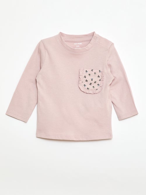 T-shirt avec poche fantaisie - Kiabi