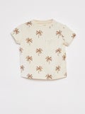 T-shirt avec poche poitrine BEIGE - Kiabi