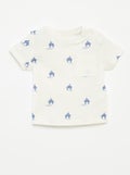 T-shirt avec poche poitrine Blanc - Kiabi