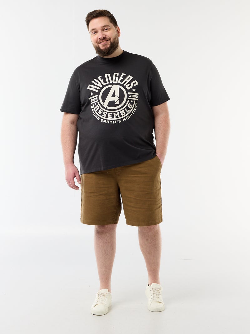 T-shirt 'Avengers' met korte mouwen Zwart - Kiabi