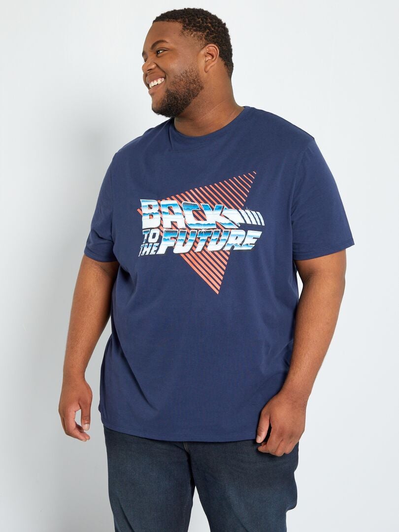 T-shirt 'Back to the Future' BLAUW - Kiabi