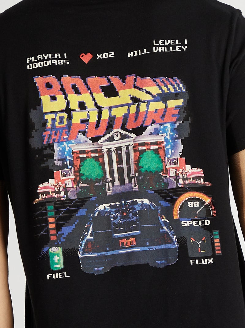 T-shirt 'Back to the Future' ZWART - Kiabi