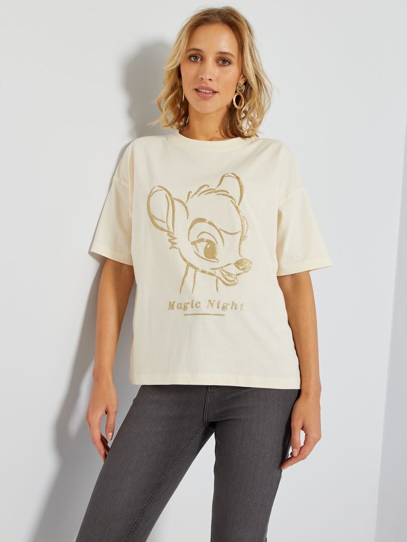 T-shirt 'Bambi' van 'Disney' WIT - Kiabi