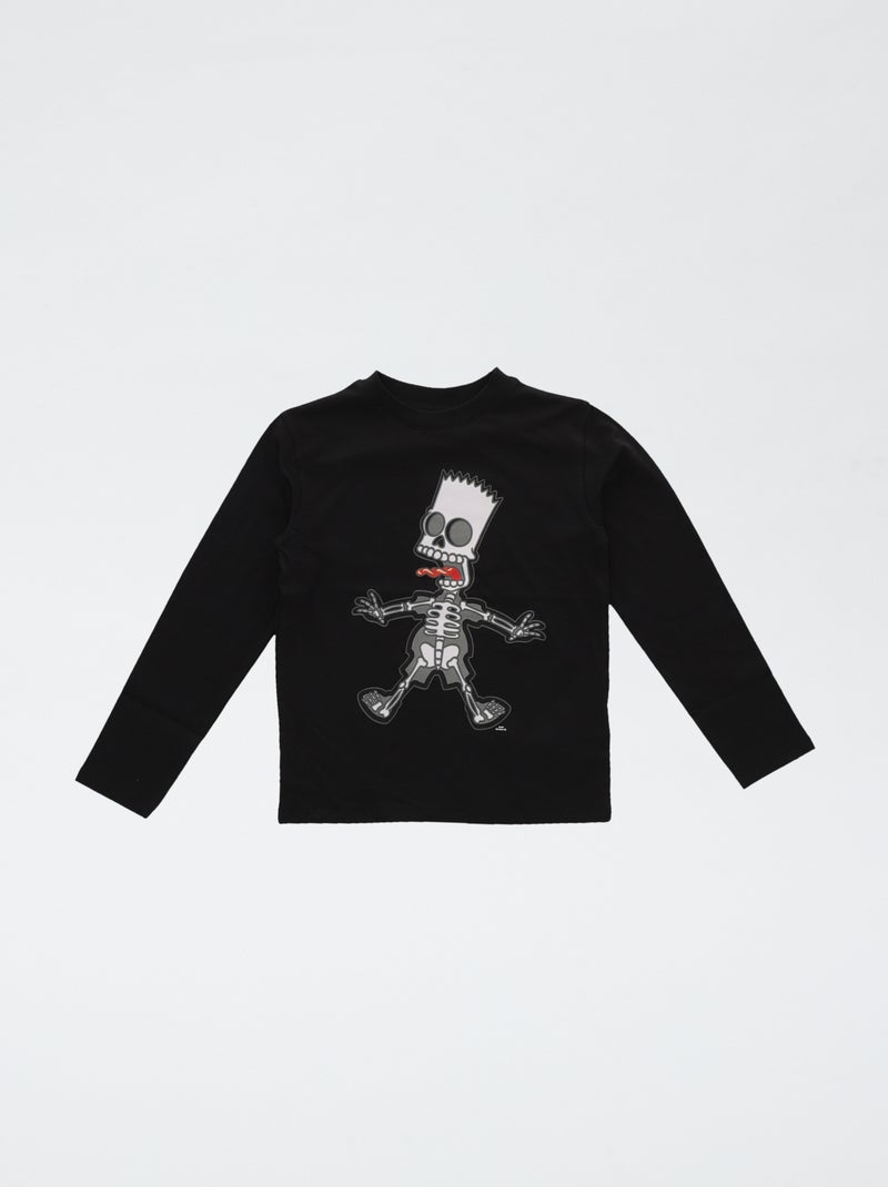 T-shirt 'Bart' Halloween Noir - Kiabi