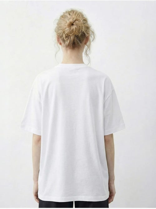 T-shirt basic à col rond avec détail accessoire lucci - Kiabi