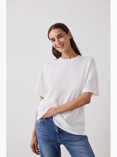 T-shirt basic oversize à manches courtes penti - Kiabi