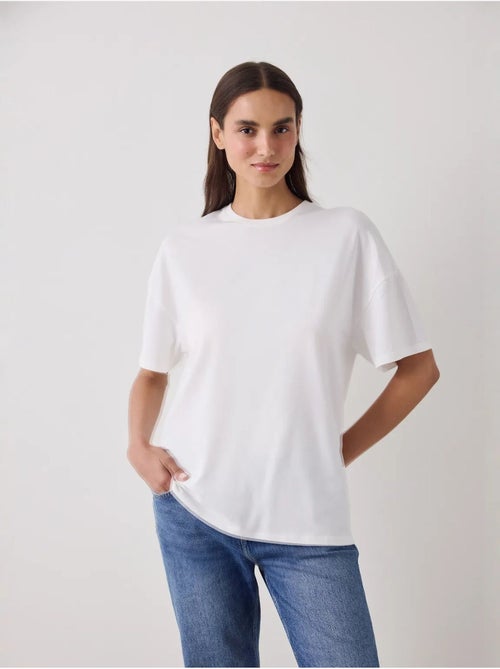 T-shirt basic oversize à manches courtes penti - Kiabi