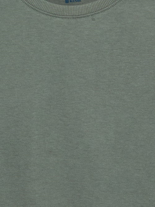 T-shirt basique à manches longues - Kiabi