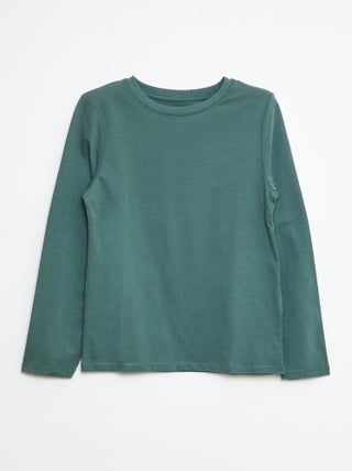T-shirt basique à manches longues