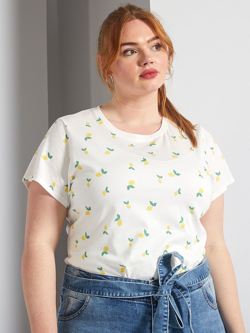 T-shirt basique citron - Kiabi