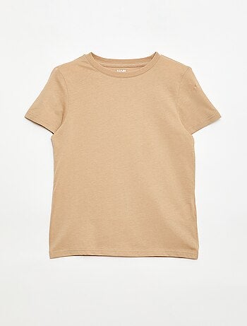 T-shirt basique en jersey uni
