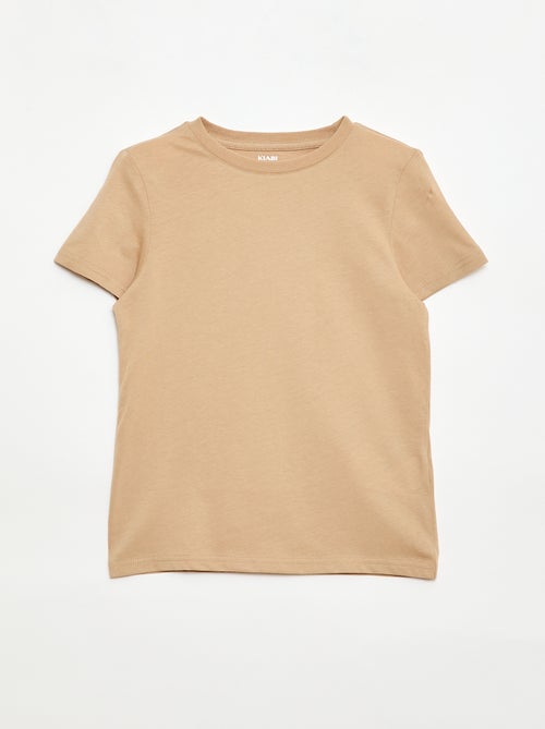 T-shirt basique en jersey uni - Kiabi