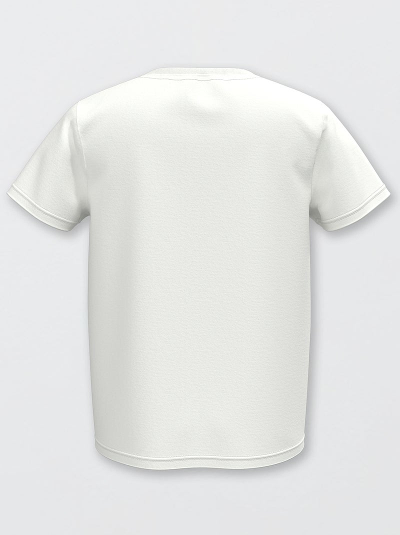 T-shirt basique en jersey uni Blanc - Kiabi