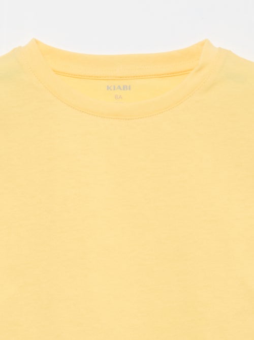 T-shirt basique en jersey uni - Kiabi