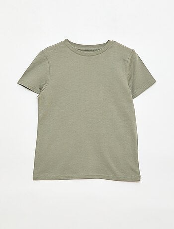 T-shirt basique en jersey uni