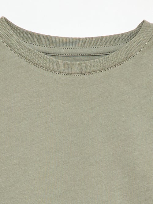 T-shirt basique en jersey uni - Kiabi