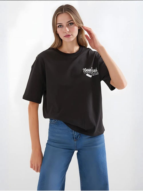 T-shirt basique imprimé bdart - Kiabi