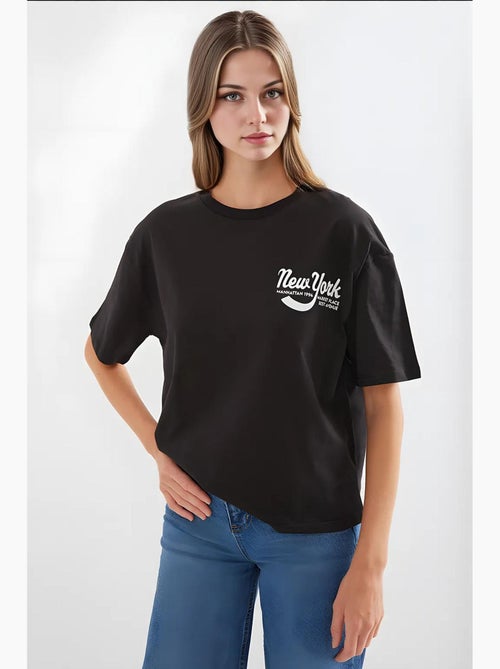T-shirt basique imprimé bdart - Kiabi