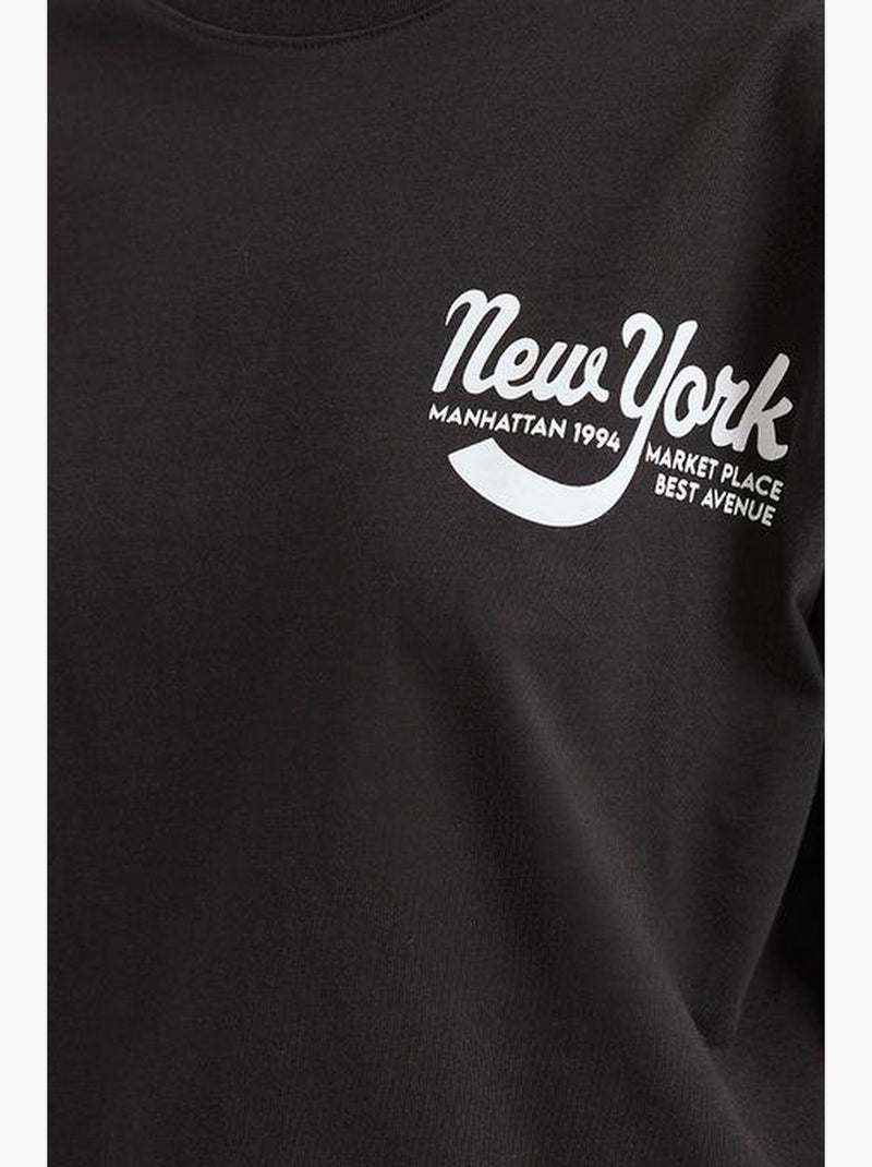 T-shirt basique imprimé bdart Noir - Kiabi