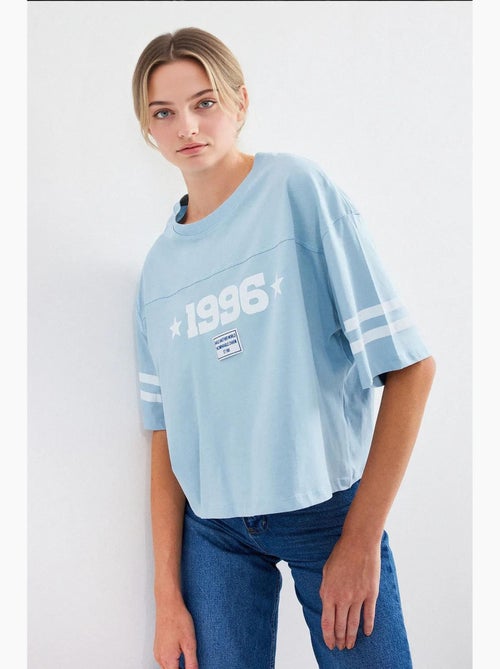 T-shirt basique surdimensionné imprimé bdart - Kiabi T-shirt basique surdimensionné imprimé bdart - Kiabi