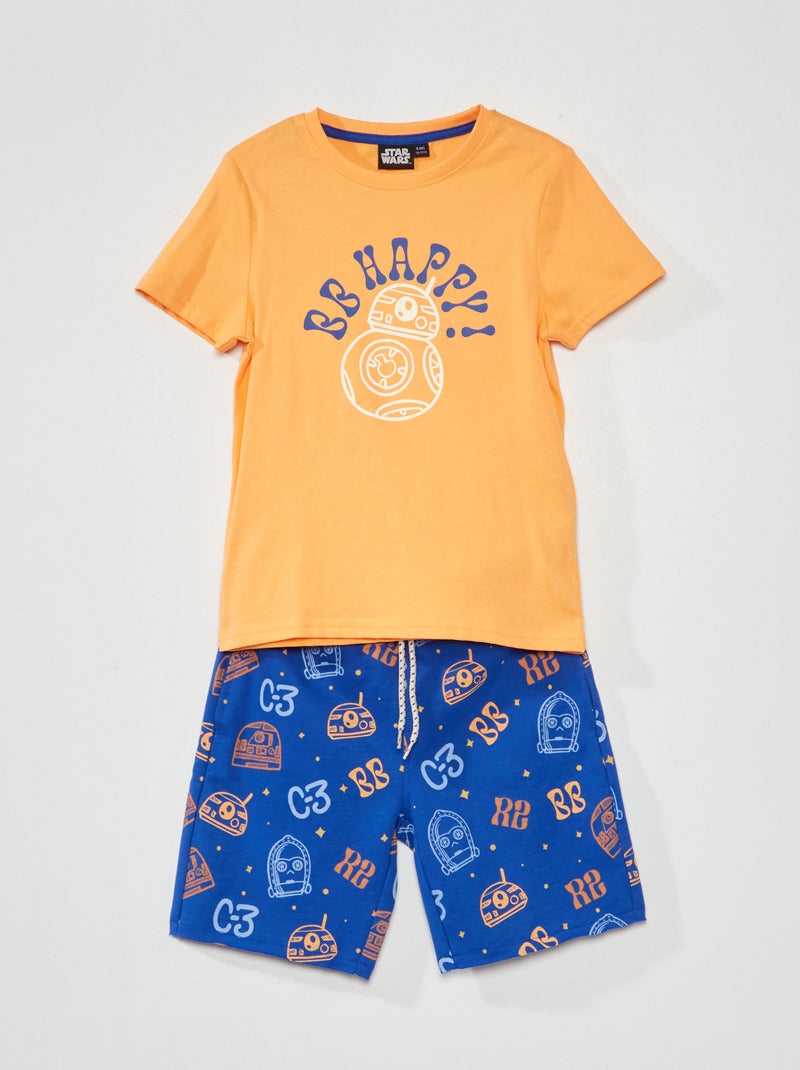 T-shirt + bermuda 'Star Wars' ORANJE - Kiabi
