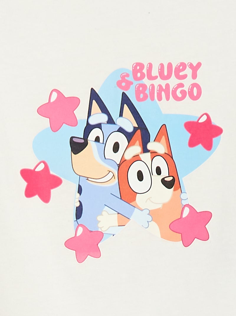 T-shirt 'Bluey' met korte mouwen Wit - Kiabi