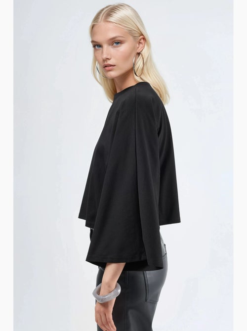 T-shirt boothals lange mouwen los model busem - Kiabi T-shirt boothals lange mouwen los model busem - Kiabi