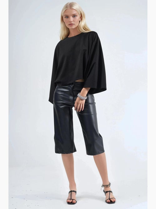 T-shirt boothals lange mouwen los model busem - Kiabi T-shirt boothals lange mouwen los model busem - Kiabi