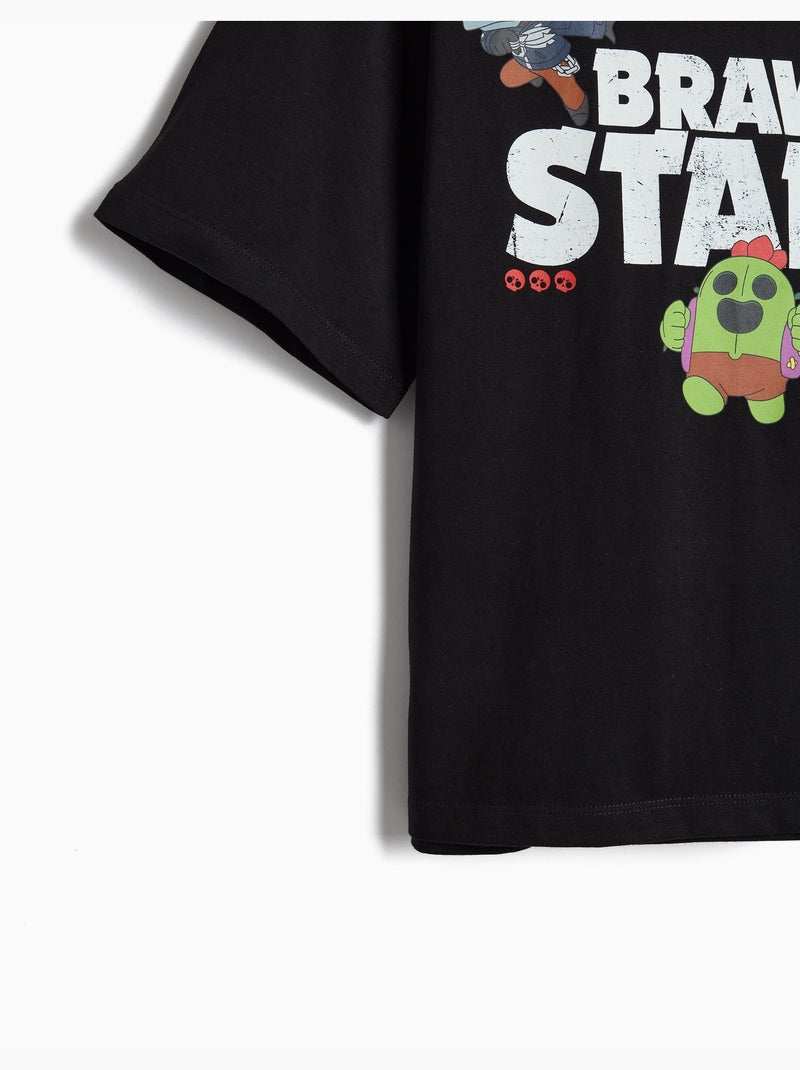 T-shirt Brawl Stars, MO Fashion Noir - Kiabi