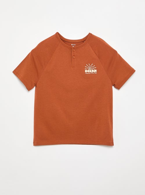 T-shirt brodé à manches courtes - Kiabi