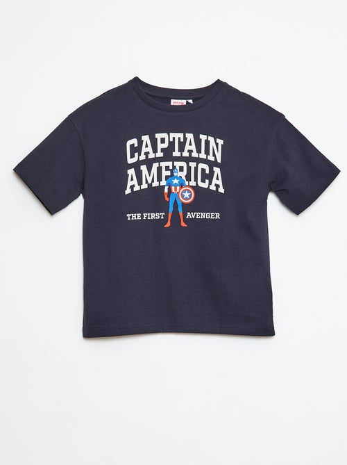 T-shirt 'Captain America' 'Marvel' manches courtes - Kiabi
