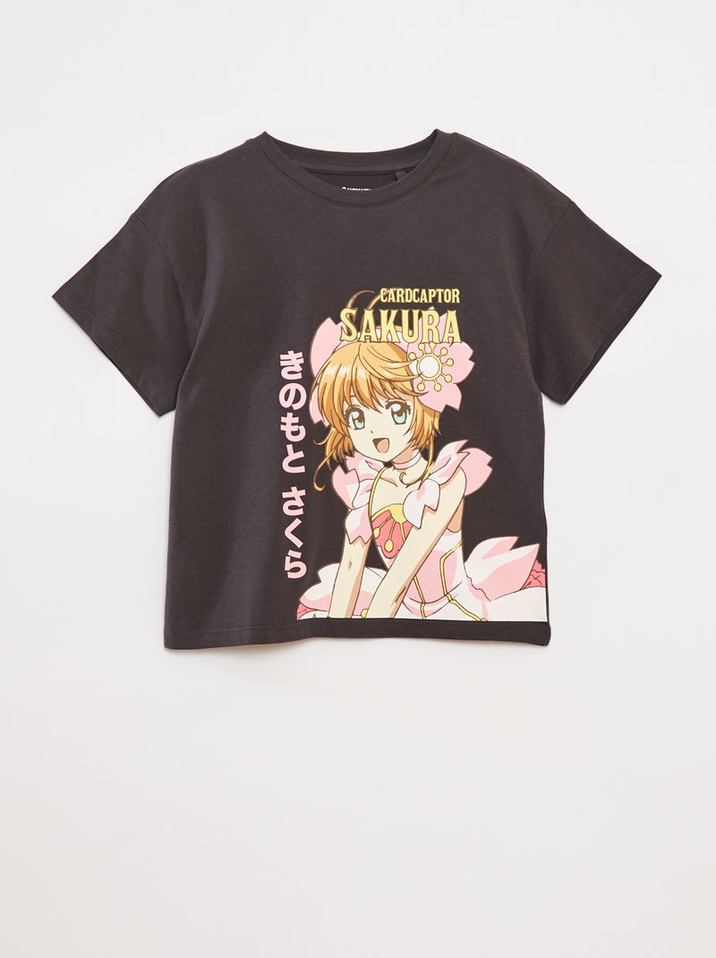 T-shirt 'Cardcaptor Sakura' manches courtes Noir - Kiabi